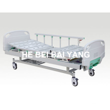 (A-70) --Movable Double-Function Manual Hospital Bed with ABS Bed Head